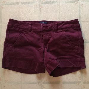 Maroon AE shorts